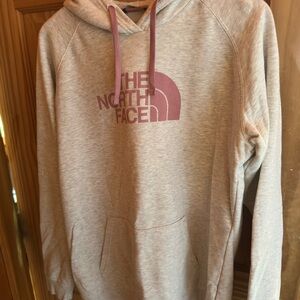 The North Face Women’s Cream/Pink Hoodie
